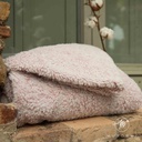 Manta sherpa rosa