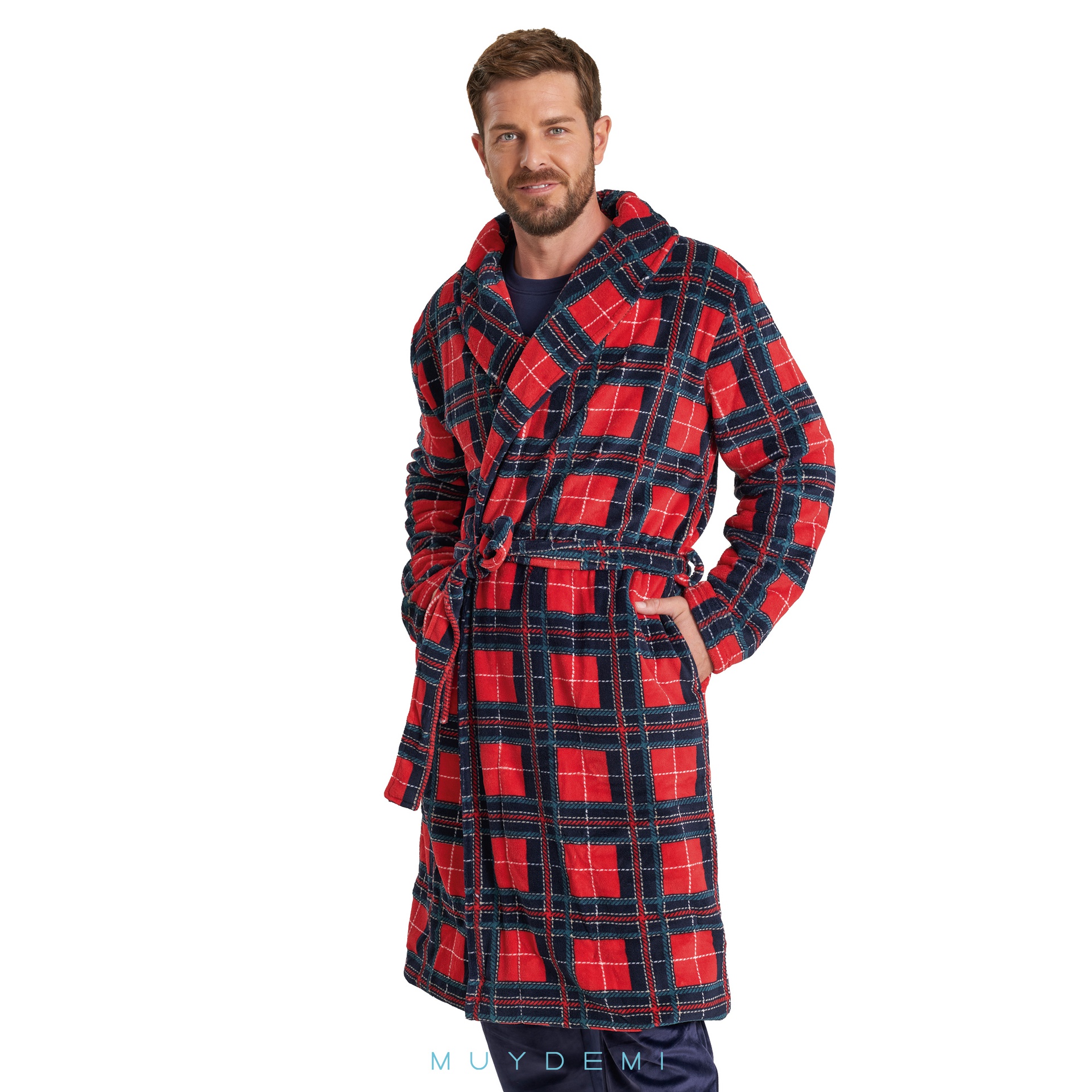 Bata Hombre Invierno Vlazom Polar De Casa Caballero Albornoz Hugo