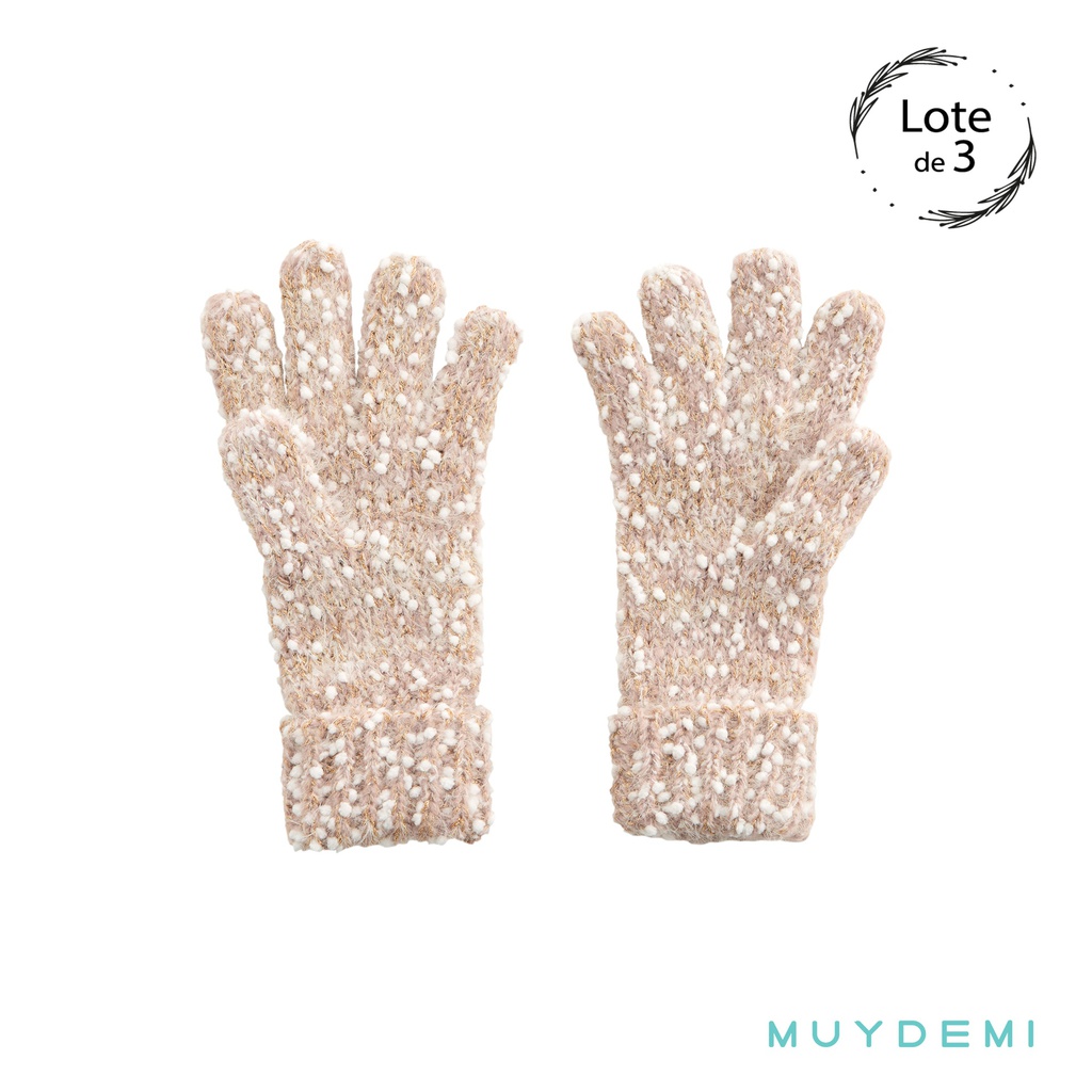 GUANTES MUJER (PACK 3UD)