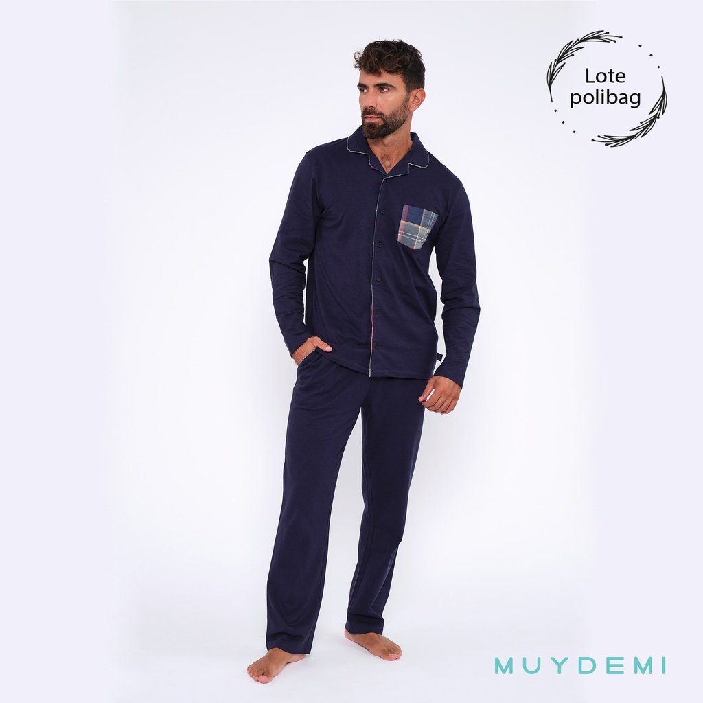 ARCHIVADO LOTE POLYBAG PIJAMA INVIERNO HOMBRE (2-S, 5-M, 5-L, 4-XL, 2-XXL)(390059)