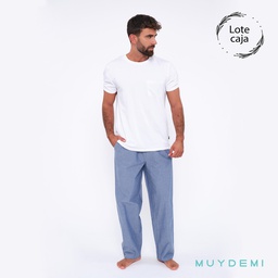 593162 ARCHIVADO LOTE CAJA PIJAMA INVIERNO HOMBRE (1-S, 4-M, 4-L, 4-XL, 1-2XL)(390162)