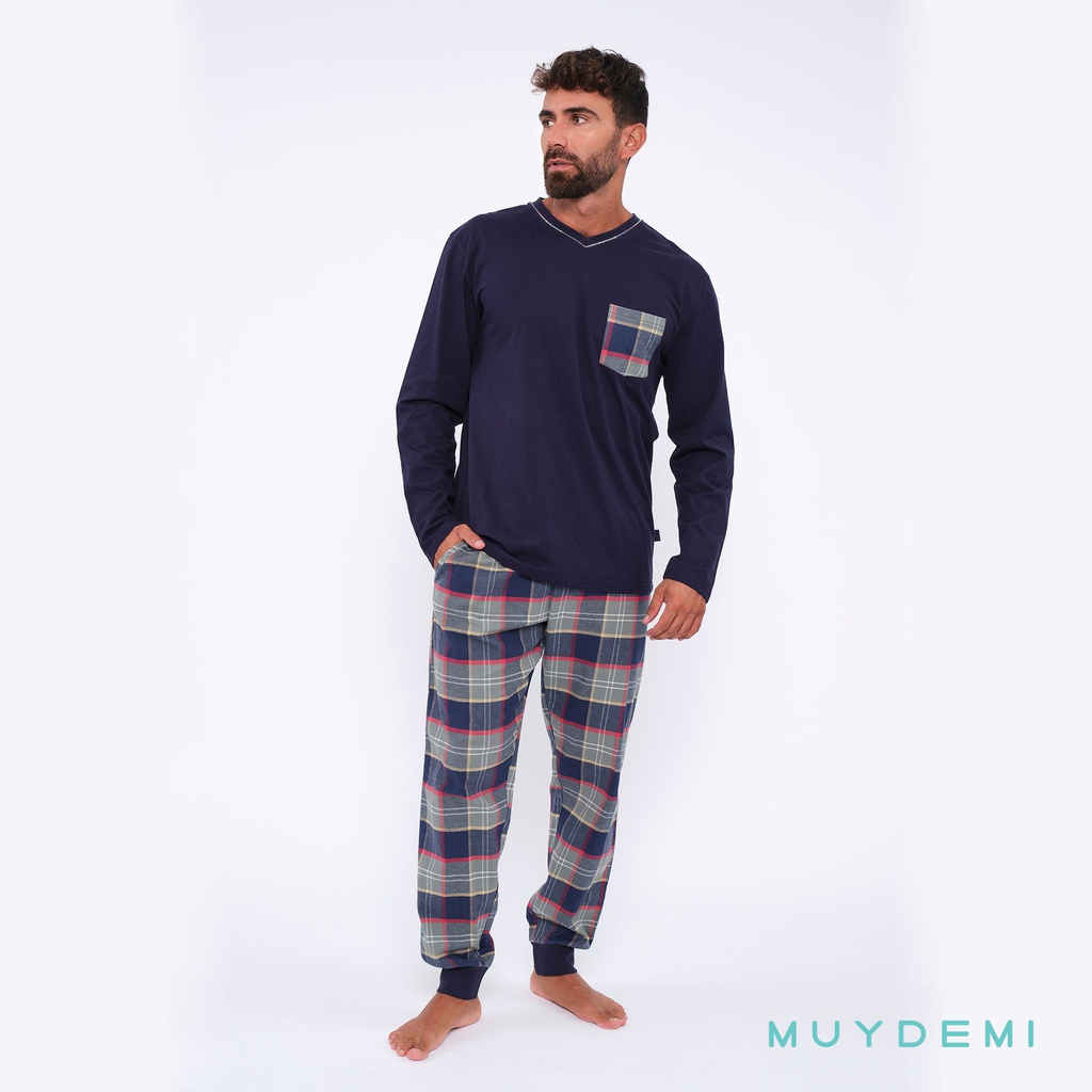 ARCHIVADO LOTE DETALL CAJA PIJAMA INVIERNO HOMBRE (1-S, 2-M, 2-L, 2-XL, 1-2XL)(390058)
