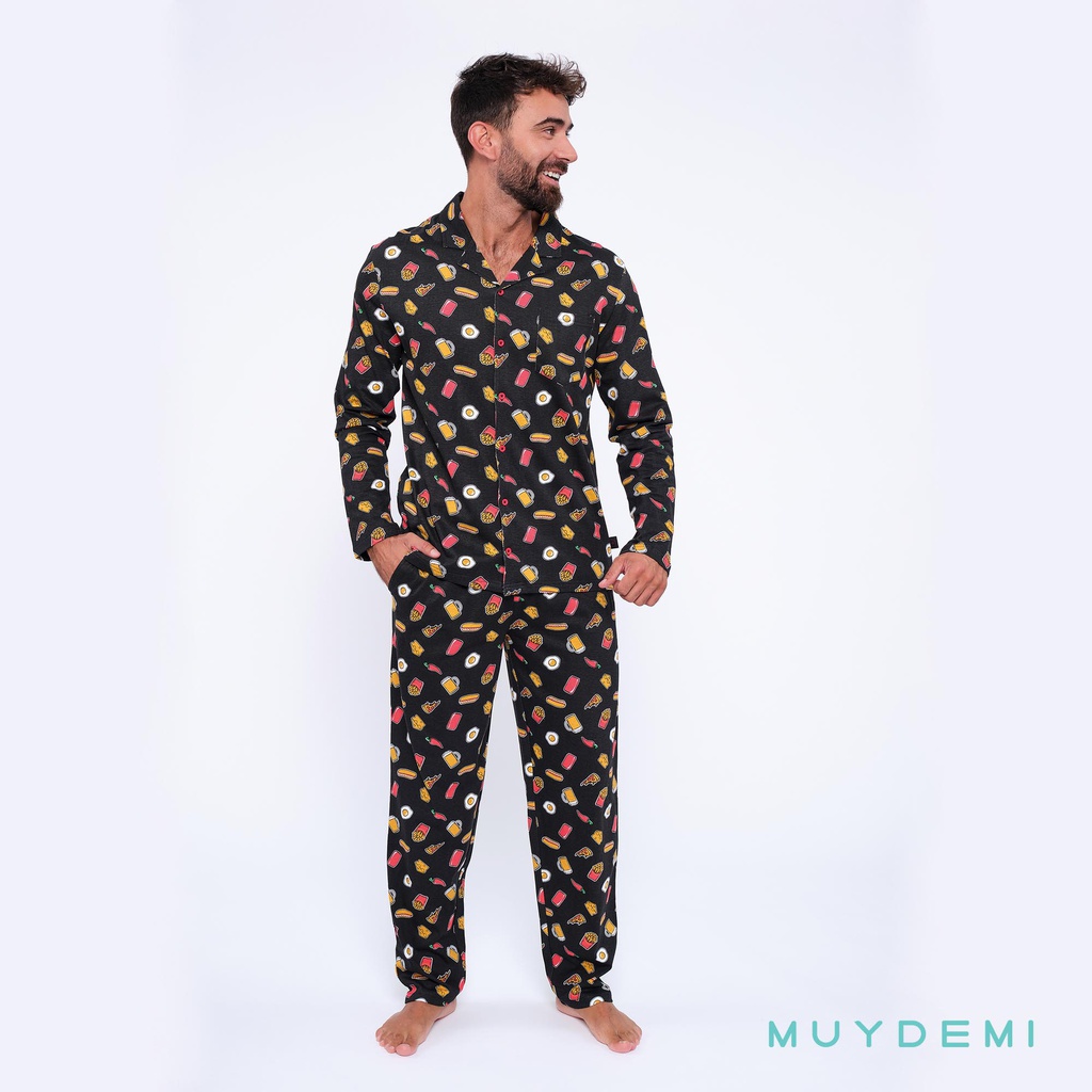 ARCHIVADO LOTE DETALL CAJA PIJAMA INVIERNO HOMBRE (1-S, 2-M, 2-L, 2-XL, 1-2XL)(390067)