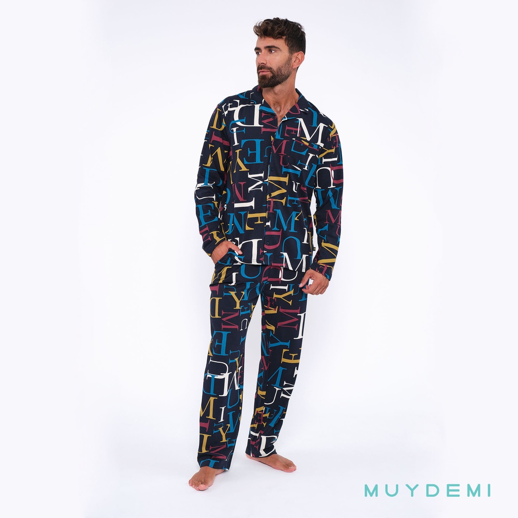 ARCHIVADO LOTE DETALL CAJA PIJAMA INVIERNO HOMBRE (1-S, 2-M, 2-L, 2-XL, 1-2XL)(390095)