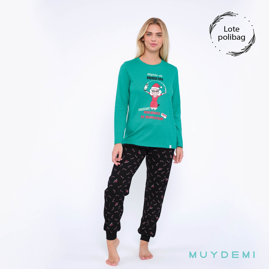 ARCHIVADO LOTE POLYBAG PIJAMA INVIERNO MUJER
